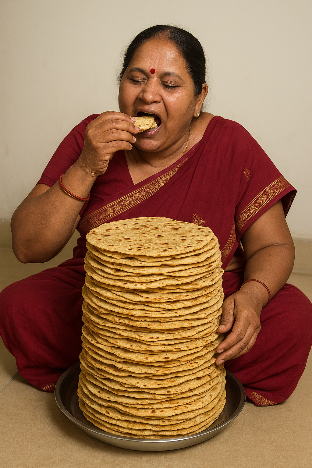 80 roti khati mahila